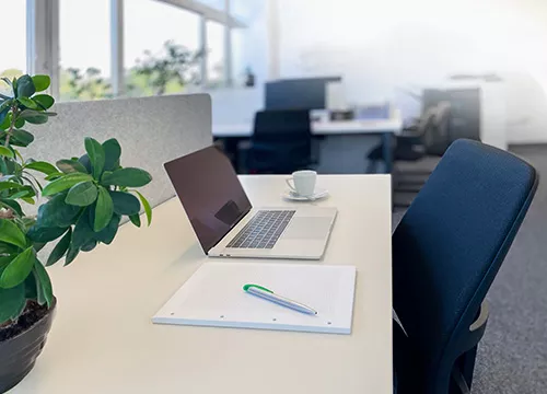 Der Co-Working Space Stockwerk2 im TIC Steyr biette Platz für 8 Co-Worker. Foto: Martin Höhn