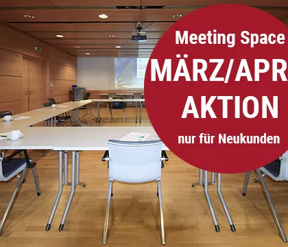 Frühjahrsaktion im März und April 2025 für den Veranstaltungssaal im TIC Steyr