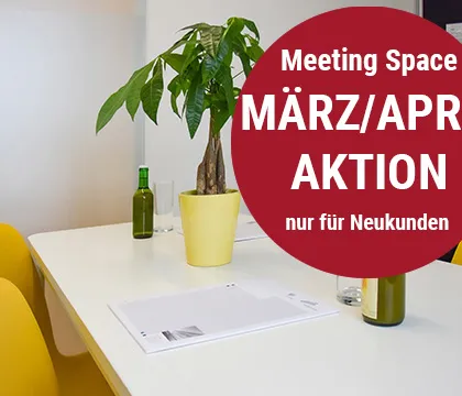 Frühjahrsaktion im März und April 2025 für Meeting Räume im TIC Steyr